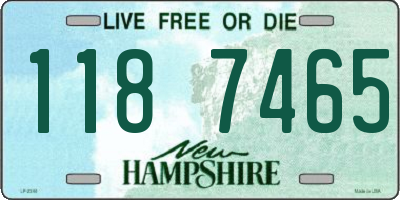 NH license plate 1187465