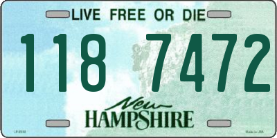 NH license plate 1187472
