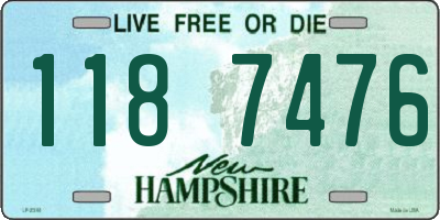 NH license plate 1187476