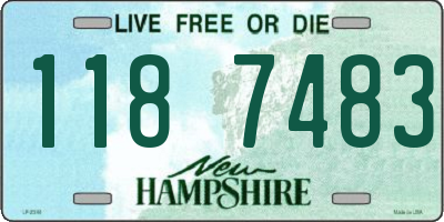 NH license plate 1187483