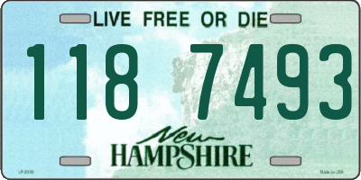 NH license plate 1187493