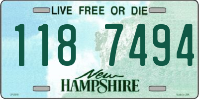 NH license plate 1187494
