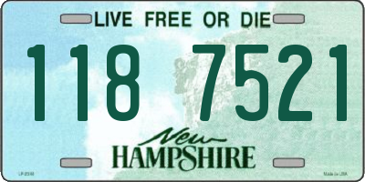 NH license plate 1187521