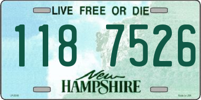 NH license plate 1187526