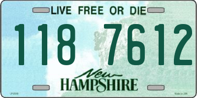 NH license plate 1187612