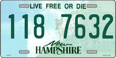 NH license plate 1187632