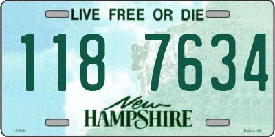NH license plate 1187634