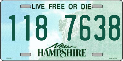 NH license plate 1187638