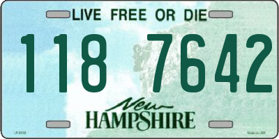 NH license plate 1187642