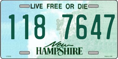 NH license plate 1187647