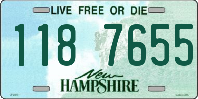 NH license plate 1187655