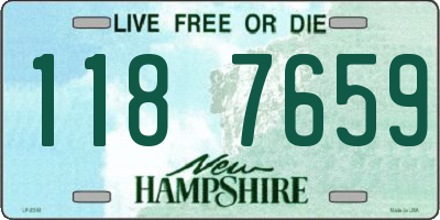 NH license plate 1187659