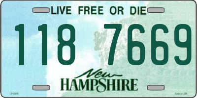 NH license plate 1187669