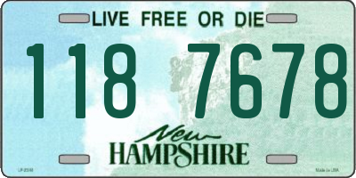 NH license plate 1187678