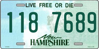 NH license plate 1187689
