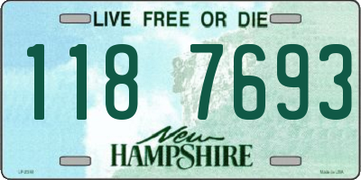 NH license plate 1187693