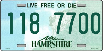 NH license plate 1187700