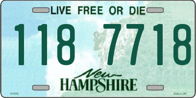 NH license plate 1187718