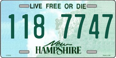 NH license plate 1187747