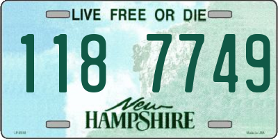 NH license plate 1187749