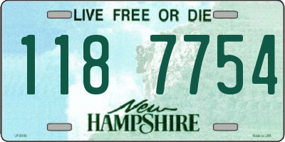 NH license plate 1187754