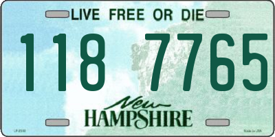 NH license plate 1187765