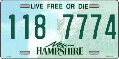 NH license plate 1187774