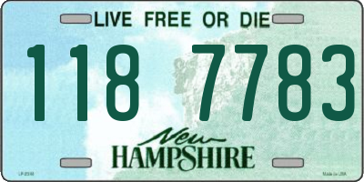 NH license plate 1187783