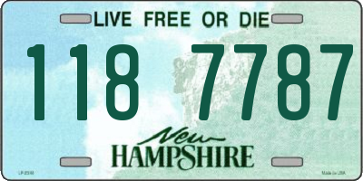 NH license plate 1187787