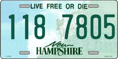 NH license plate 1187805