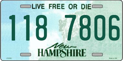 NH license plate 1187806