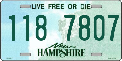 NH license plate 1187807