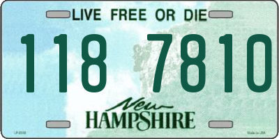 NH license plate 1187810