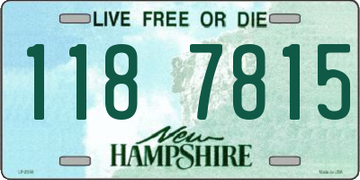 NH license plate 1187815