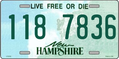 NH license plate 1187836