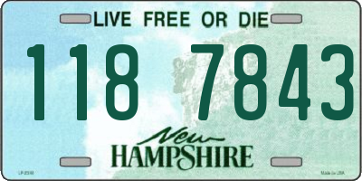 NH license plate 1187843