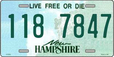 NH license plate 1187847
