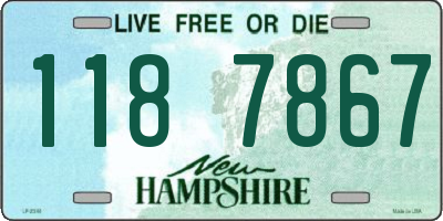 NH license plate 1187867