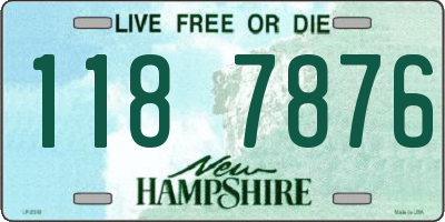 NH license plate 1187876