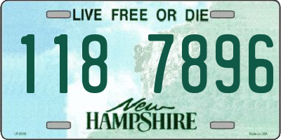 NH license plate 1187896