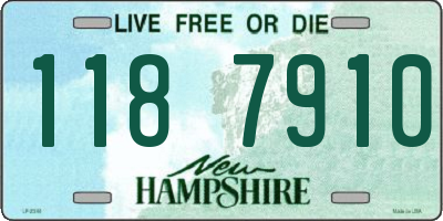 NH license plate 1187910