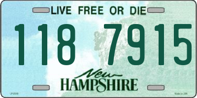 NH license plate 1187915