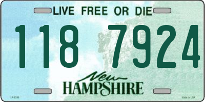 NH license plate 1187924