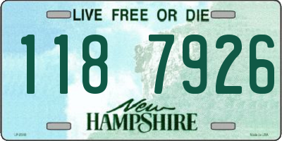 NH license plate 1187926