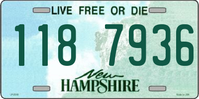 NH license plate 1187936