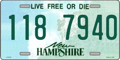 NH license plate 1187940