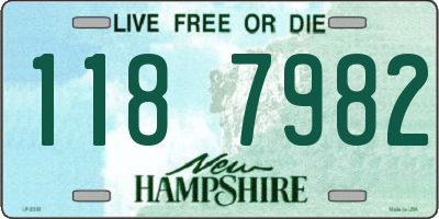 NH license plate 1187982