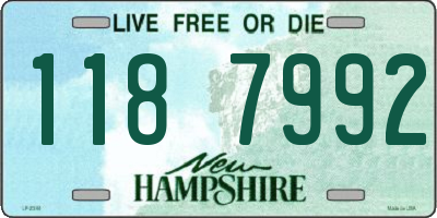 NH license plate 1187992