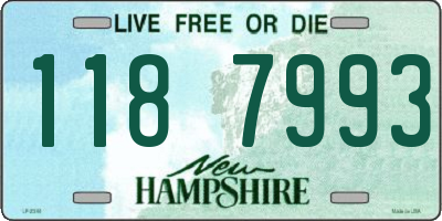 NH license plate 1187993