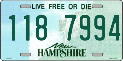 NH license plate 1187994